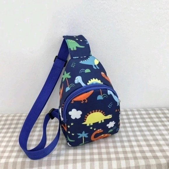 Mini childrens dinosaur zipper backpack purse bag shoulder satchel kids child bo - Picture 3 of 8